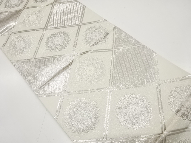 JAPANESE FUKURO OBI / WOVEN FLOWER CREST